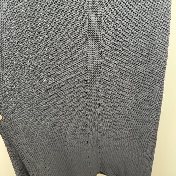 Beulah Style Maxi Sweater Dress Large Gray Sleeveless Stretchy Form Fitting Boho - Picture 3 of 11